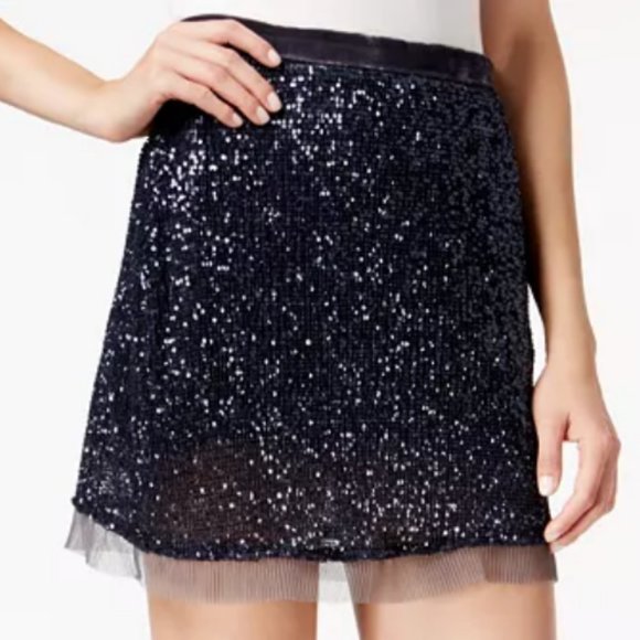 Free People Wild Child Sequined Mini Skirt 6 - Picture 10 of 10